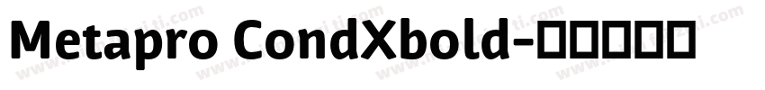 Metapro CondXbold字体转换